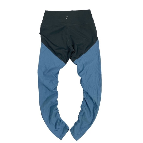 Zyia Storm Parallel Luxe Ruched Leggings Blue SZ 6-8 - Picture 2 of 7